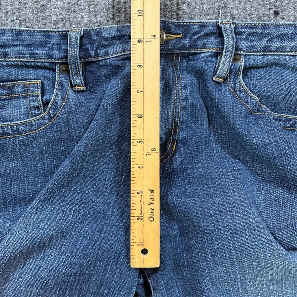 Calvin Klein Jeans Womens Capri Size 10 Blue Denim Cotton Stretch Mid Rise - Picture 6 of 9